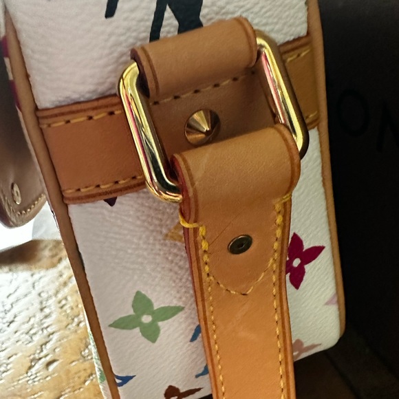 Rare 🦄Louis Vuitton Multicolor White Sologne - Picture 5 of 12